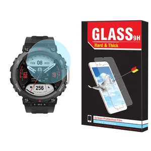 محافظ صفحه نمایش شیشه ای هارد اند تیک مدل SH-HT مناسب برای ساعت هوشمند آمازفیت T-Rex 2