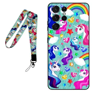 Megafone Unicorn 0028 Cover For Samsung Galaxy S21 Ultra 5G Mobile Neckband