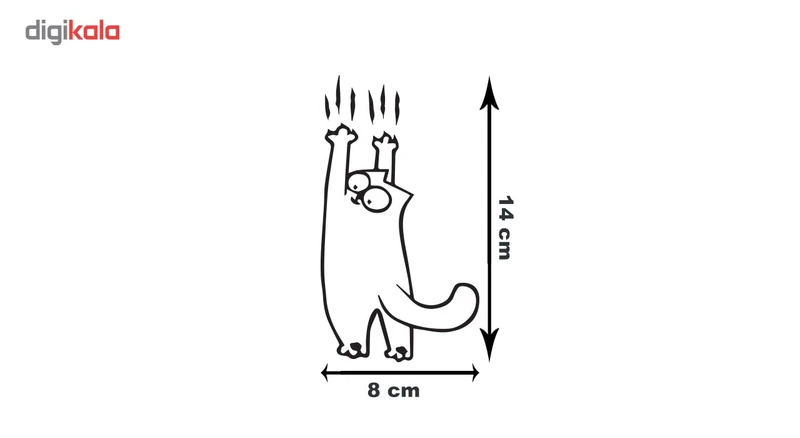 استیکر خودرو گراسیپا مدل CAT03 عکس شماره 3