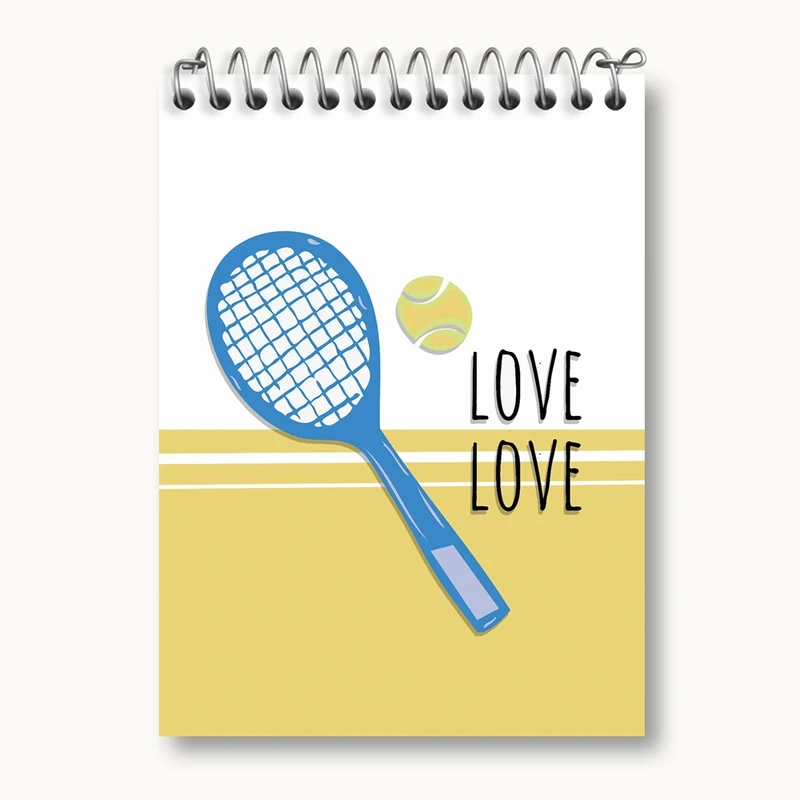 دفتر یادداشت 50 برگ خندالو مدل تنیس Tennis کد 26637