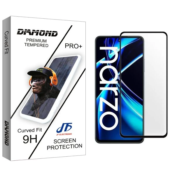 محافظ صفحه نمایش شیشه ای جی اف مدل Diamond مناسب برای گوشی موبایل ریلمی Narzo N55