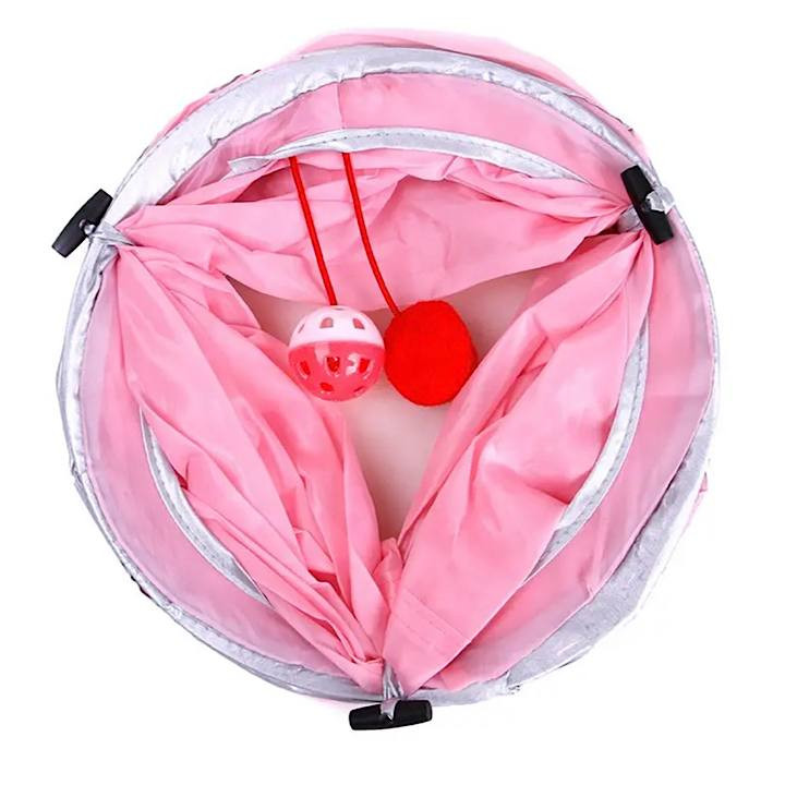 اسباب بازی گربه مدل تونل تک شاخه زنگوله دار