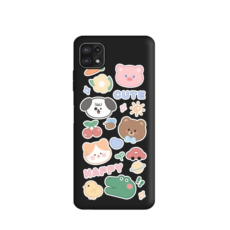 کاور طرح حیوانات کیوت کد t4011 مناسب برای گوشی موبایل سامسونگ Galaxy A22 5g