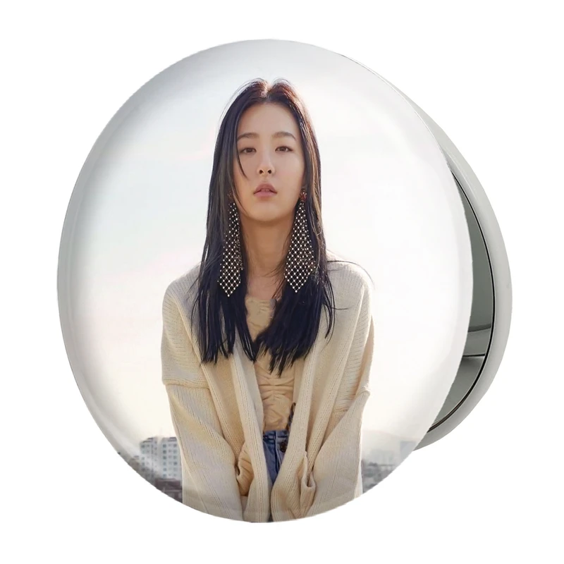 آینه جیبی خندالو طرح سولگی گروه رد ولوت Red Velvet مدل تاشو کد 19634 