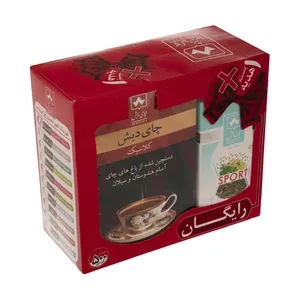 چای کلاسیک چای دبش - 500 گرم و دمنوش کیسه ای ورزش بسته 25 عددی