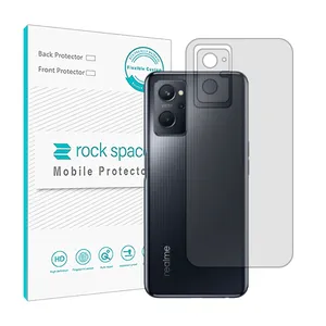 Rock space HyGEL model Transparent phone back protector suitable for Realme 9i mobile phone
