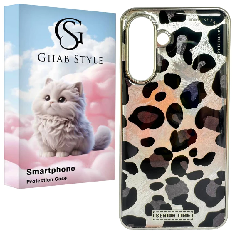 کاور قاب استایل مدل پلنگی دخترانه مناسب برای گوشی موبایل سامسونگ A36 / A56