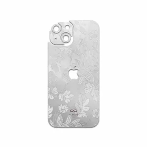 MAHOOT Silver-Wildflower Cover Sticker for Apple iPhone 15