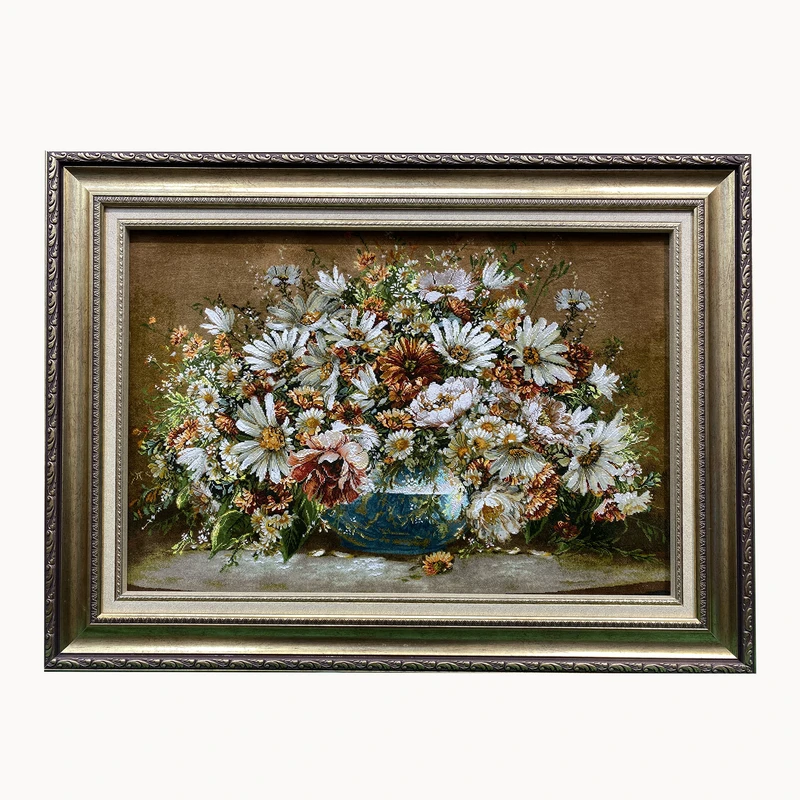 تابلو فرش دستباف طرح گل کد ۲۱۴۹۸۲۱۰