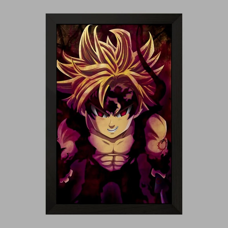 تابلو خندالو مدل ملیوداس انیمه هفت گناه کبیره  کد 17531