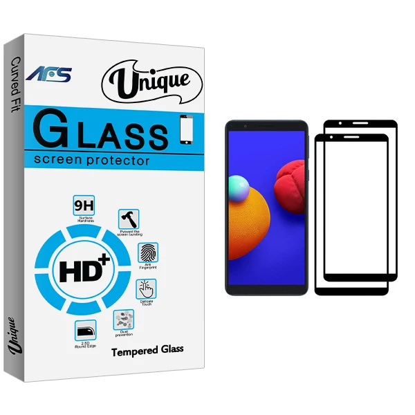 محافظ صفحه نمایش ای اف اس مدل Unique Glass مناسب برای گوشی موبایل سامسونگ Galaxy A01 Core بسته دو عددی