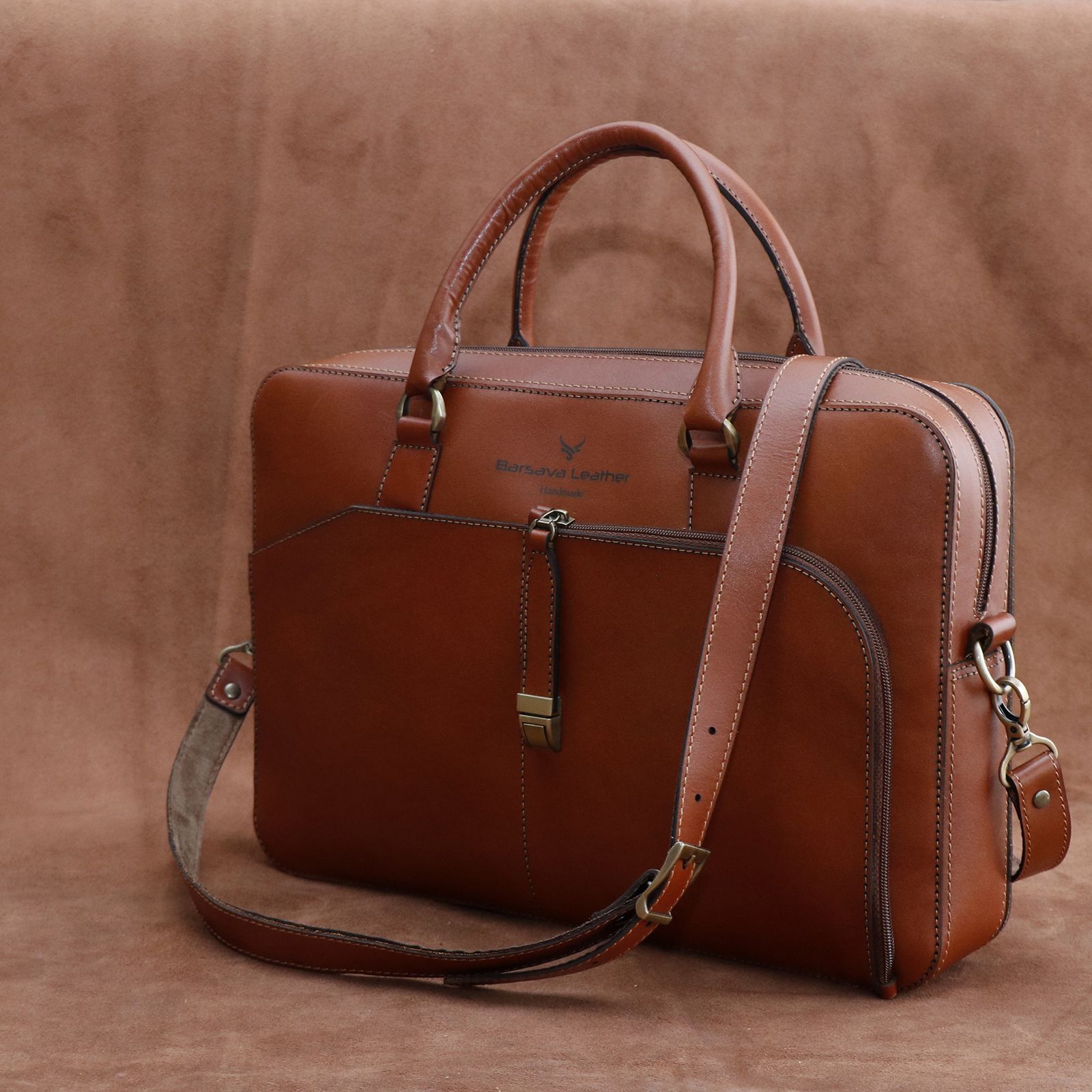 کیف اداری مردانه چرم بارثاوا مدل 1109 - - 3