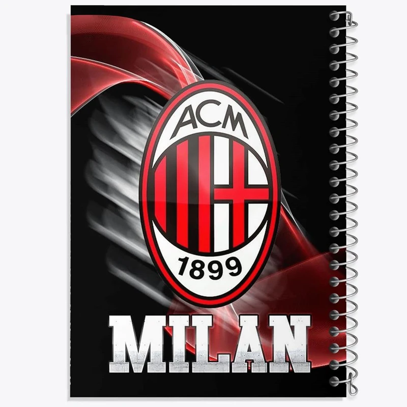 دفتر ژورنال نویسی 50 برگ خندالو مدل نقطه ای طرح باشگاه آث میلان کد 27255