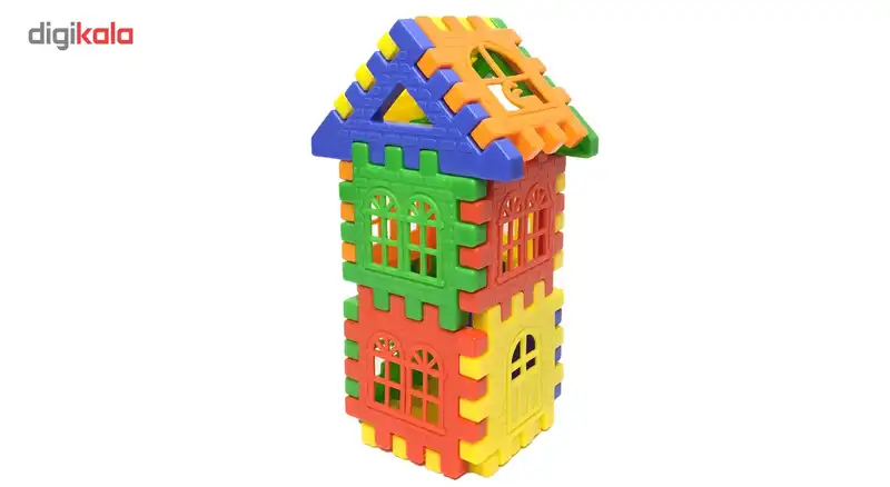 بازی ساختنی بلوک های خانه سازی 72 تکه