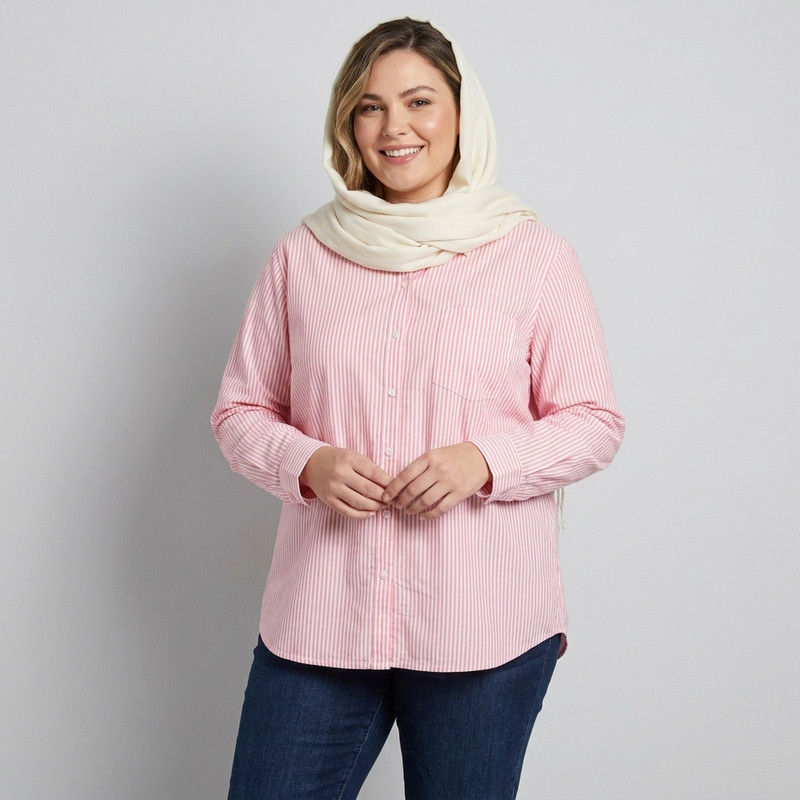 مانتو شومیز زنانه آستین بلند کرافت اند باروو مدل 4366