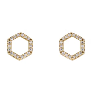 گوشواره طلای 18 عیار زرمان مدل ME0756