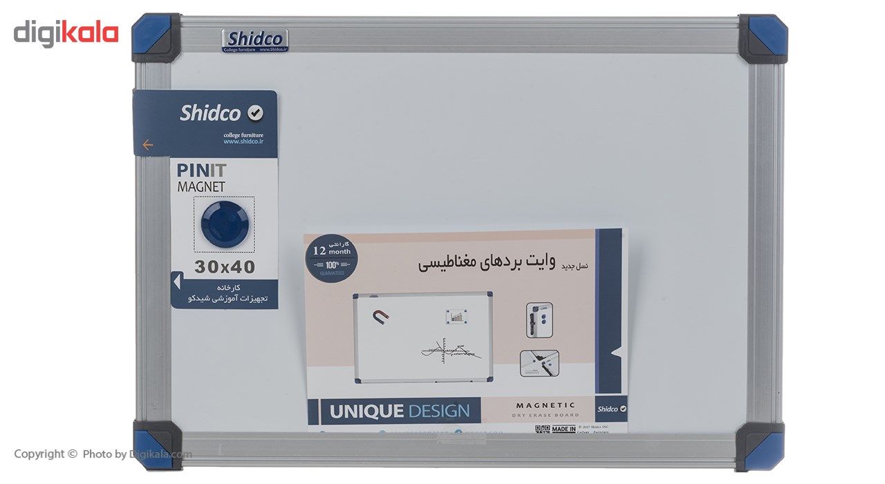 تخته وایت برد شیدکو مدل آلفا سایز 40×30 سانتی‌متر