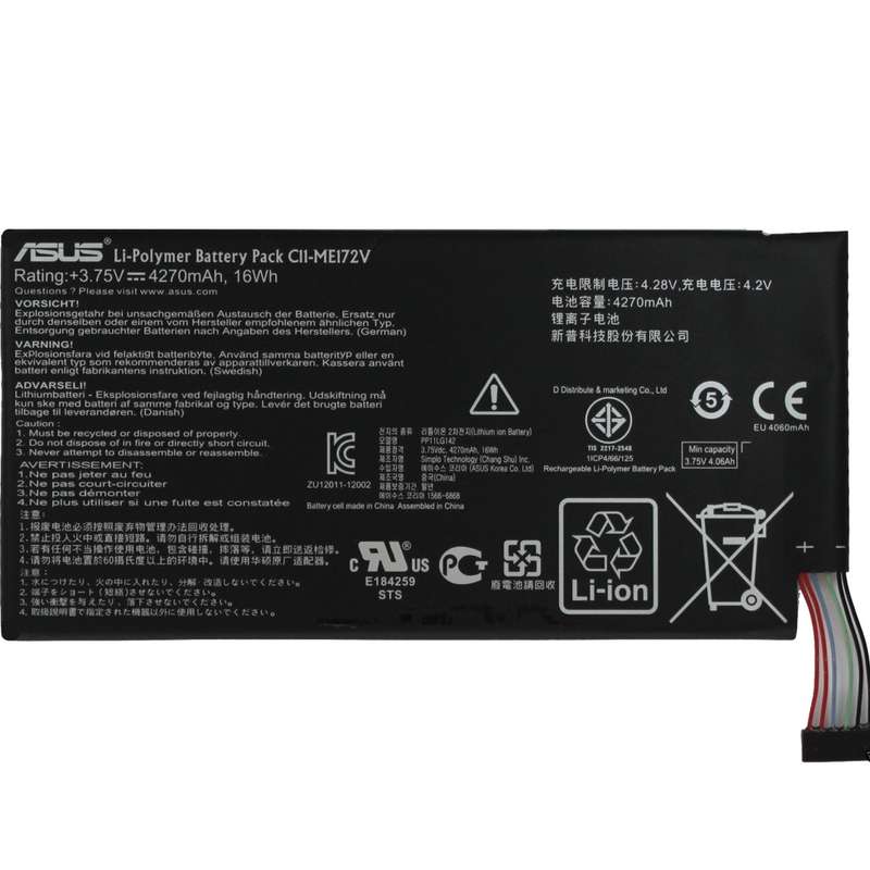 باتری تبلت مدل C11-ME172V با ظرفیت 4270mAh مناسب برای تبلت ایسوس Memo Pad ME172V باتری تبلت مدل C11-ME172V با ظرفیت 4270mAh مناسب برای تبلت ایسوس Memo Pad ME172V