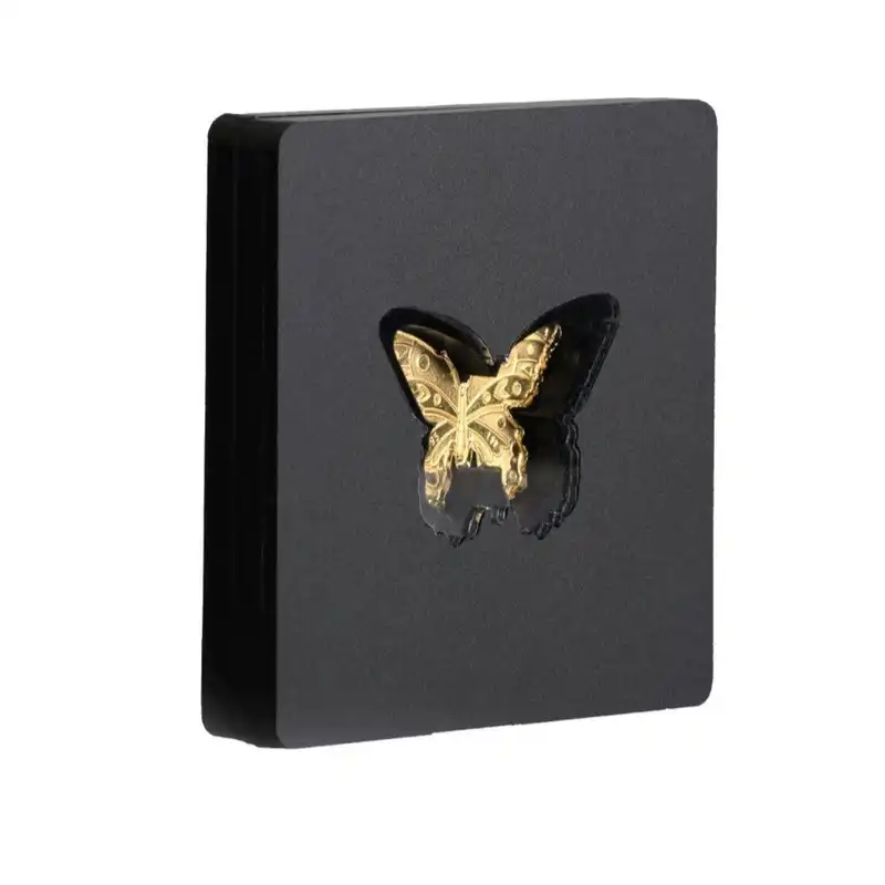 شمش طلا ۲۴ عیار پرنیا طرح نقش برجسته پروانه