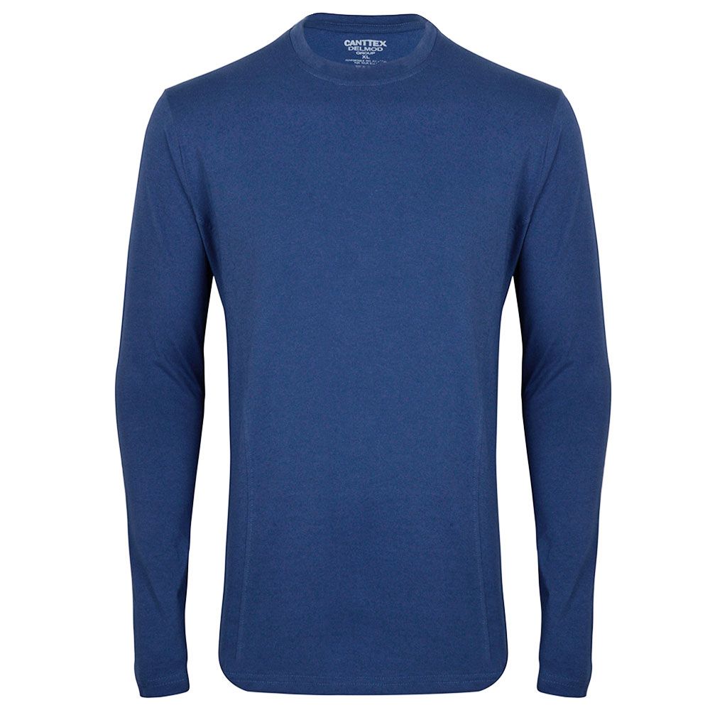 تی شرت آستین بلند مردانه کانتکس مدل 249013613 رنگ آبی -  - 3