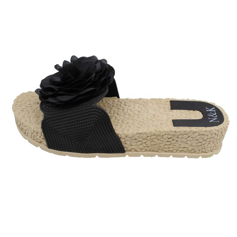 دمپایی زنانه نیکتا مدل 032-BK-A گلدار