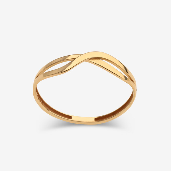 انگشتر طلا 18 عیار زنانه گلدم مدل R347008 سایز 56