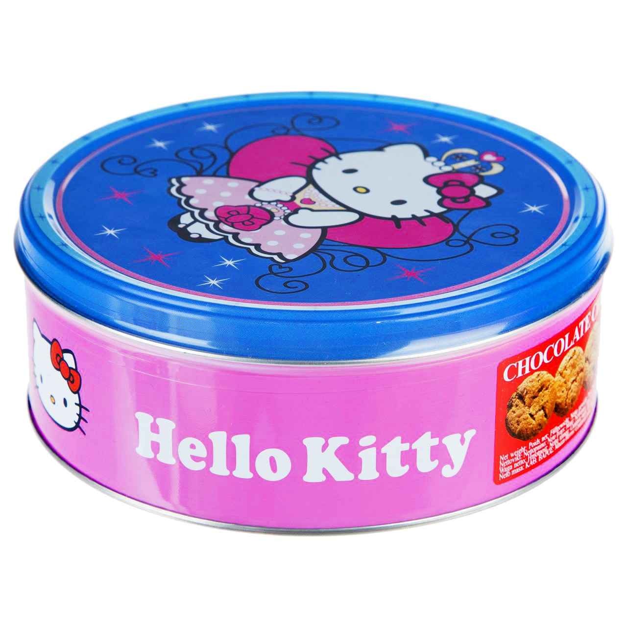 بیسکوییت با تکه‌های شکلات جکوبسنز مدل Hello Kitty مقدار 150 گرم