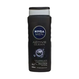 شامپو مو و بدن نیوآ مدل Active clean حجم 500 میلی لیتر
