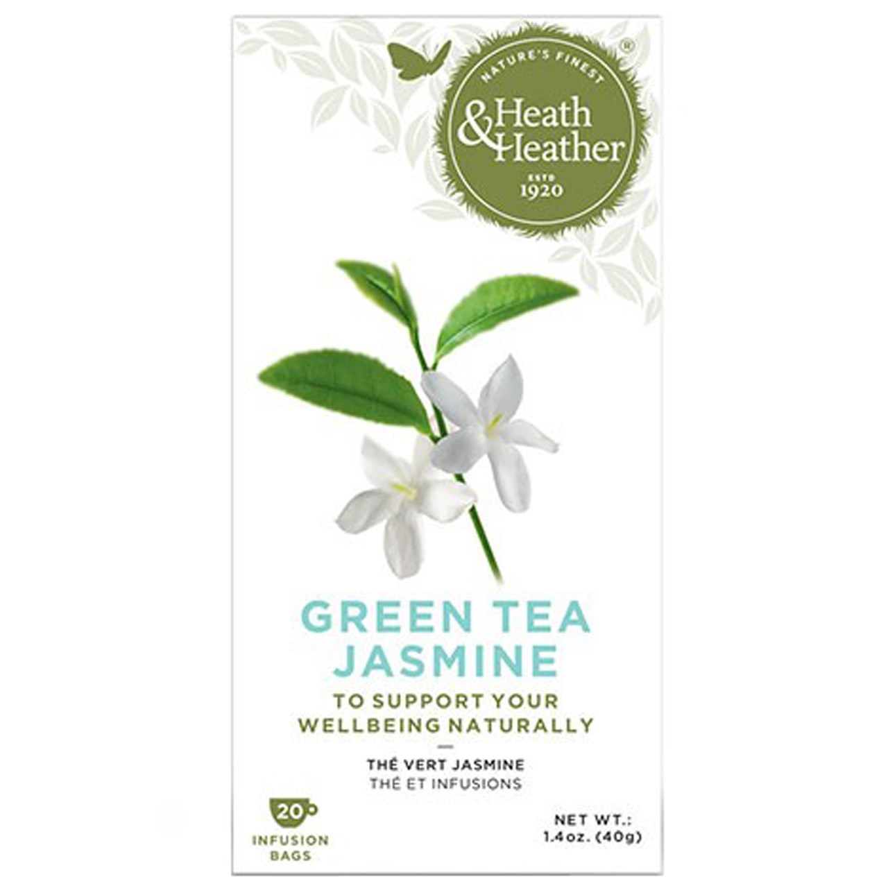 بسته دمنوش هیت و هیتر مدل Green Tea Jasmin