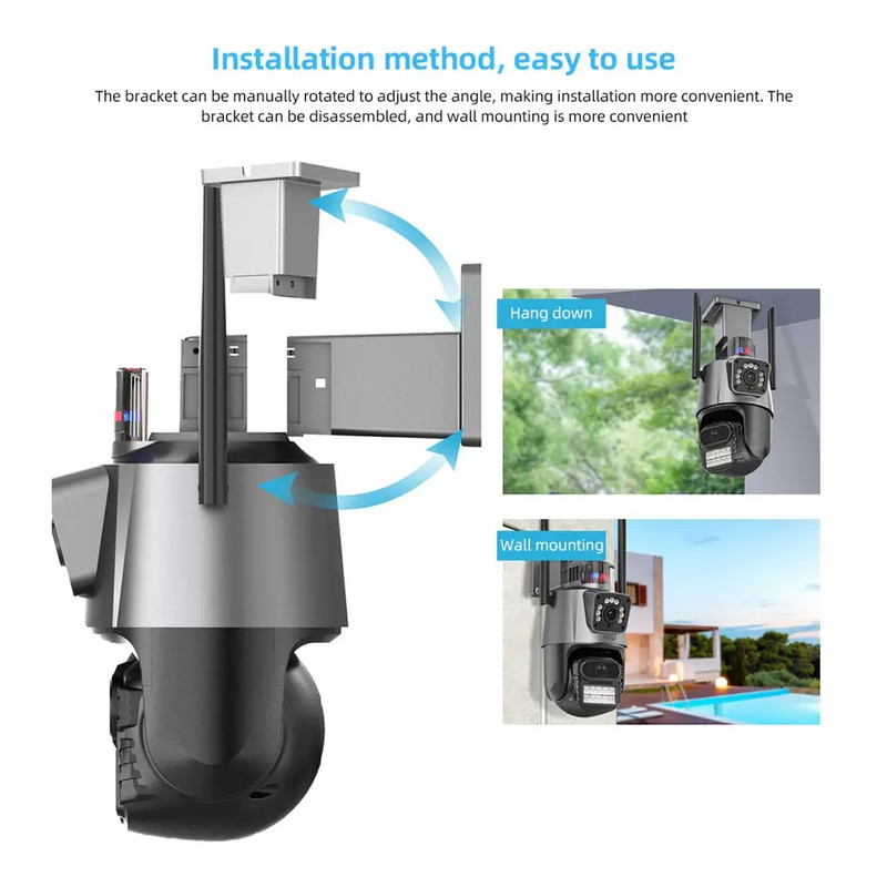 دوربین مداربسته تحت شبکه مدل AI Tracking Night Vision 8X Dual Lens