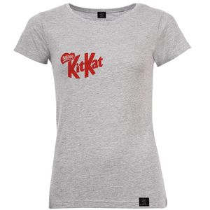 تی شرت آستین کوتاه زنانه 27 مدل KITKAT کد W05