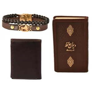 ست هدیه طرح تولد آذر  کهن چرم  مدل m112- 9