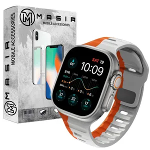 بند مسیر مدل Silicon Watchproof Band مناسب برای اپل واچ سری 1/2/3/4/5/6/7/8/9/ SE / ULTRA / ULTRA 2 سایز 42/44/45/49 میلی متری