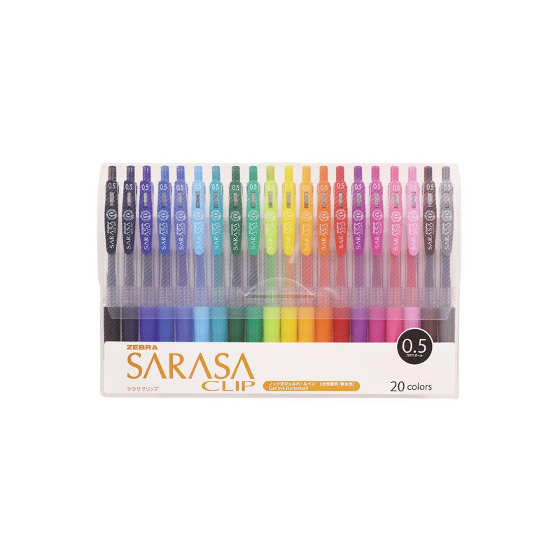 روان نویس زبرا ساراسا مدل 0.5 بسته ۲۰ رنگ