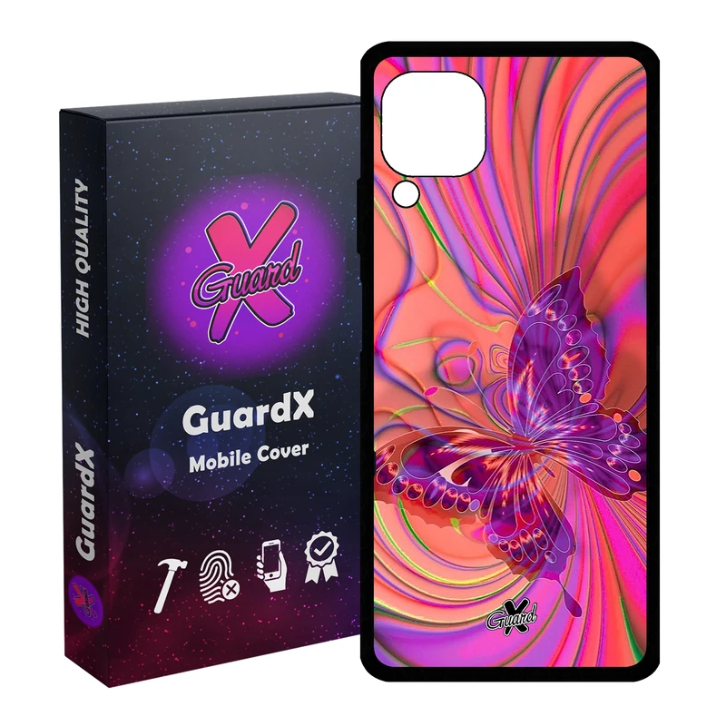 کاور گارد ایکس طرح پروانه مدل Glass10280 مناسب برای گوشی موبایل هوآوی Nova 7i / Nova 6 SE / P40 Lite