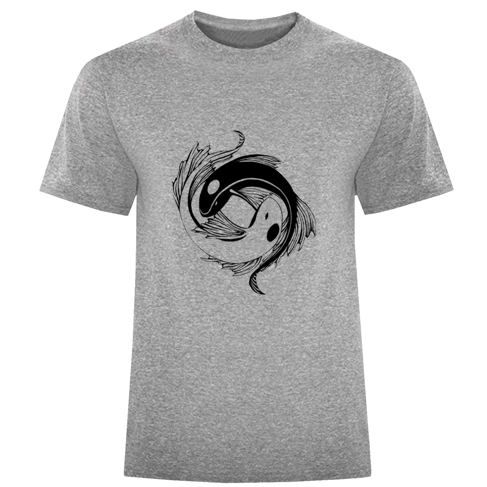 تی شرت آستین کوتاه مردانه مدل ماهی D806