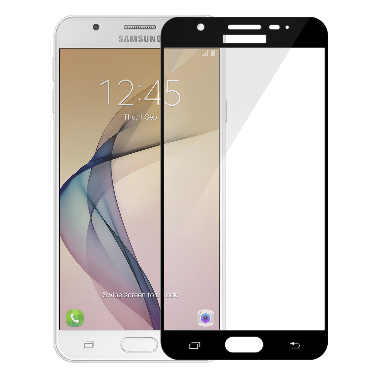 محافظ صفحه نمایش تمپرد مدل فول چسب مناسب برای گوشی موبایل سامسونگ Galaxy J7 Prime