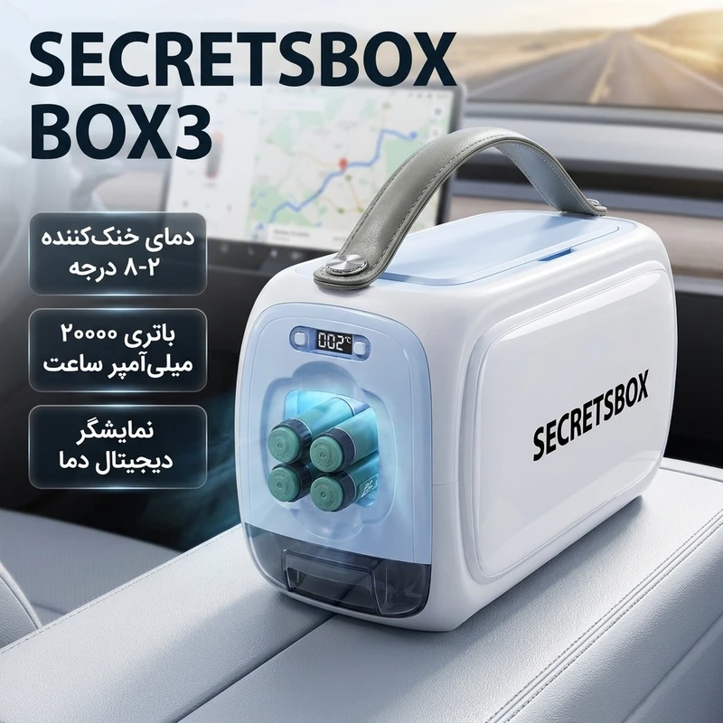 عکس شماره 2 : یخچال قابل حمل خودرو مدل box3 ظرفیت 1 لیتر