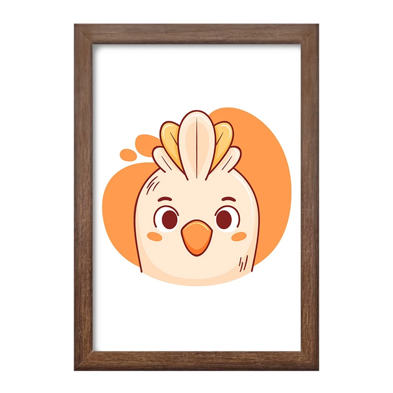 تابلو خندالو طرح جوجه حیوانات بامزه کد 37141