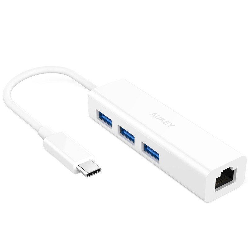 هاب سه پورت USB-C آکی مدل CB-C17