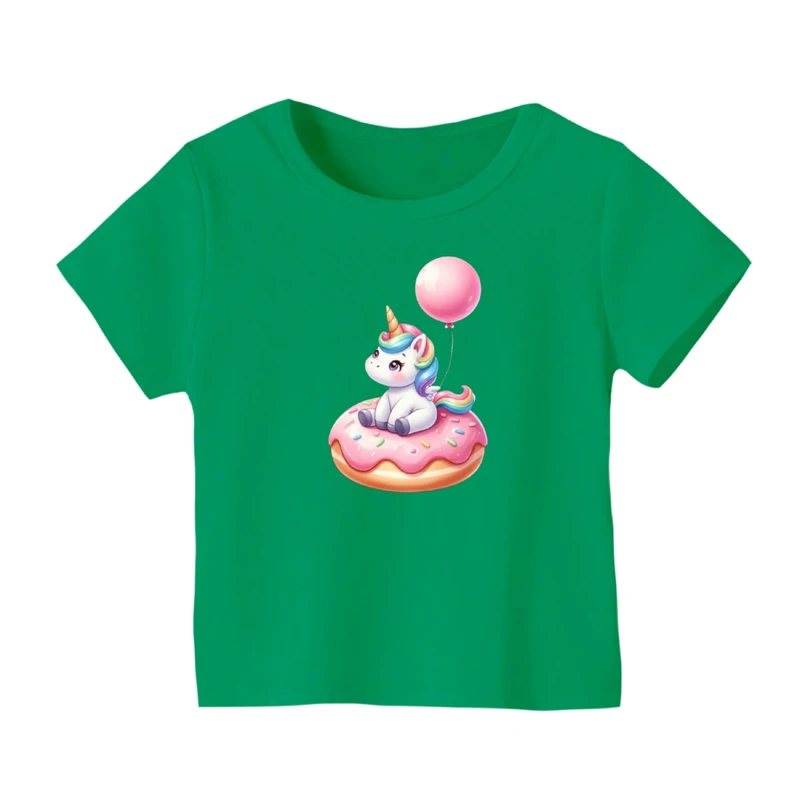 تی شرت آستین کوتاه بچگانه مدل یونیکورن کد ۱۸