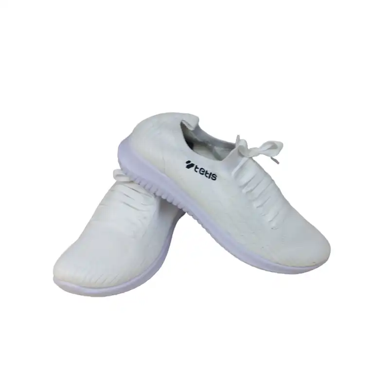 کفش پیاده روی مدل تـــتــیـس شانــی جورابی رنگ ســفید