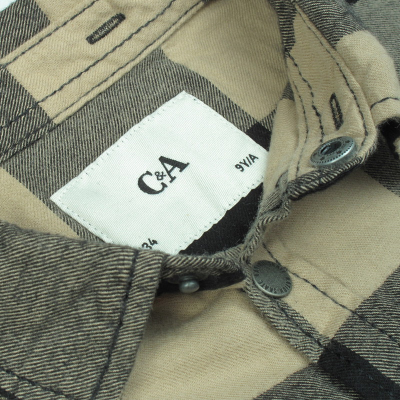 پیراهن پسرانه سی اند ای مدل چهارخانه کد PK-CA-Bi-011