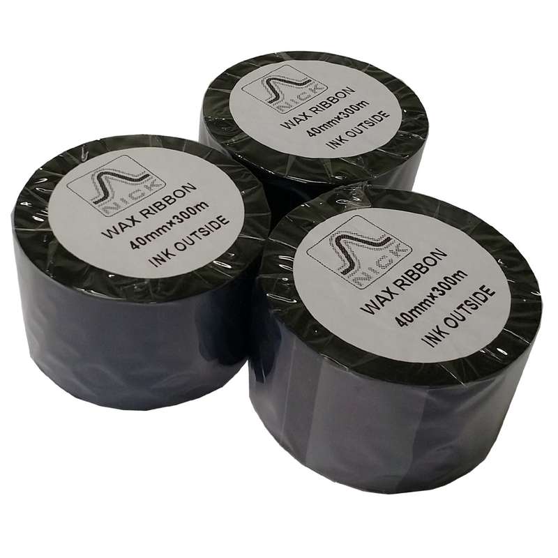 ریبون پرینتر لیبل زن نیک مدل WAX 40mm x 300m بسته 4 عددی