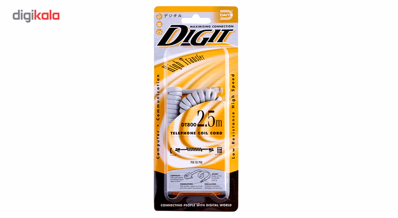 کابل تلفن دایو مدل DT800 به طول 2.5 متر