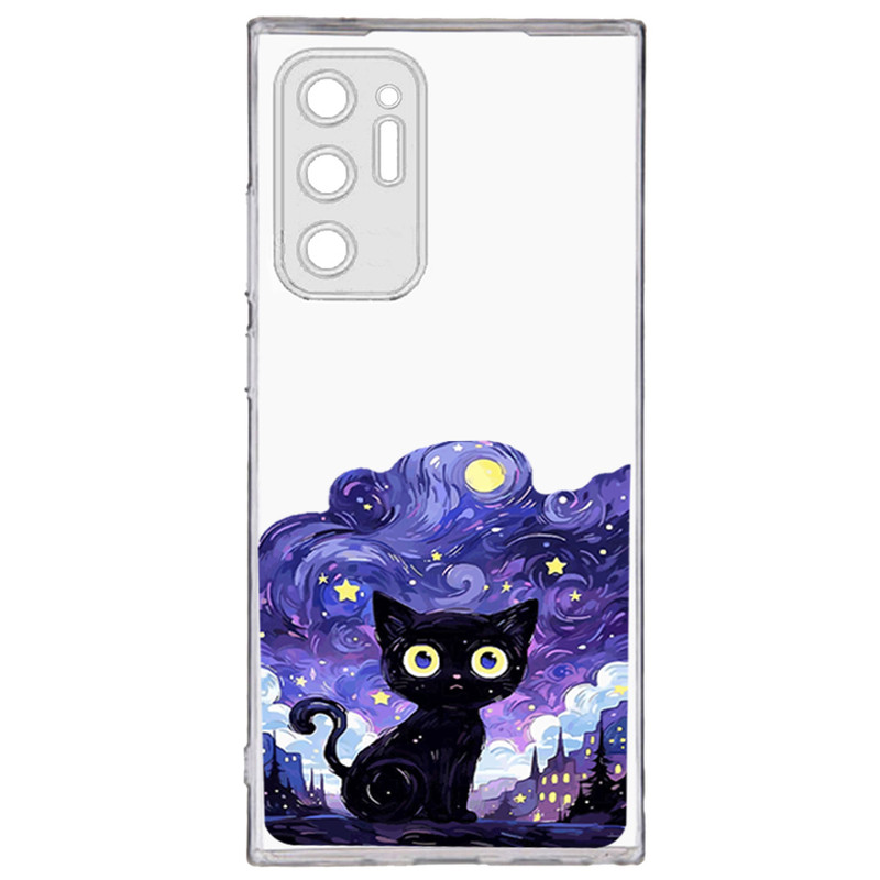 کاور طرح Purple Cat  مناسب برای گوشی موبایل سامسونگ Galaxy Note 20 Ultra