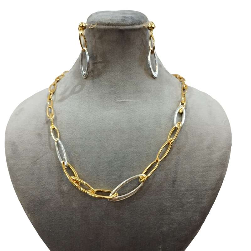 نیم ست زنانه کلیو مدل زنجیر و حلقه