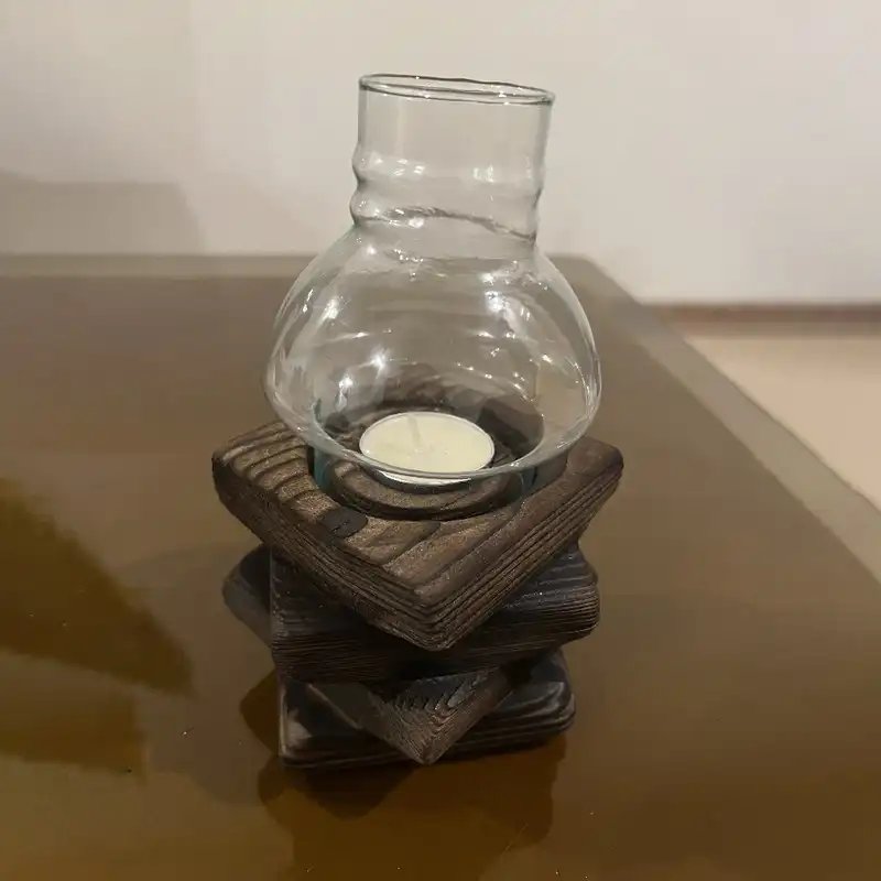 جاشمعی چوبی نو مدل ستاره ای