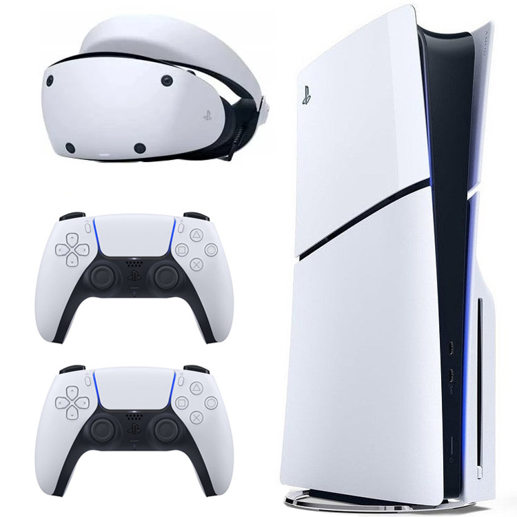 نکته خرید - قیمت روز کنسول بازی سونی مدل PlayStation 5 Slim ظرفیت 1 ترابایت ریجن 2016A اروپا به همراه دسته اضافی و هدست VR2 خرید
