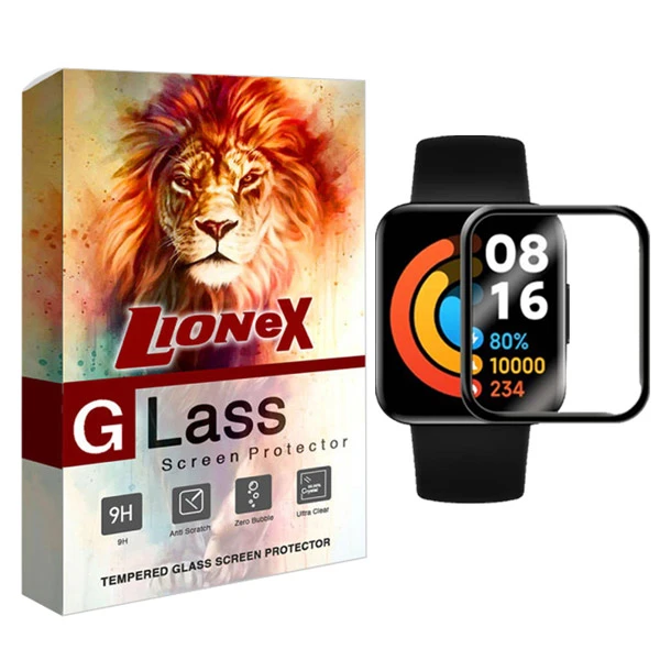 محافظ صفحه نمایش لایونکس مدل PMLI مناسب برای ساعت هوشمند شیائومی Redmi Watch 2
